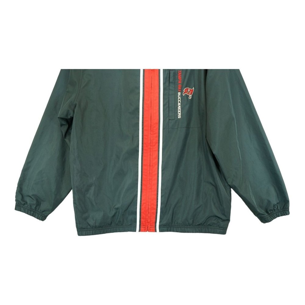 Vintage Reebok NFL Men’s Full Zip Windbreaker Jacket Size XL Gray & Red - Picture 5 of 8